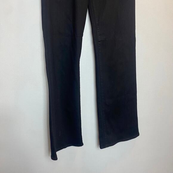 NWT Fidelity Denim Katie Jeans Mid-Rise Slim Flared Jett Black Dark Wash Size 26 - Picture 3 of 8